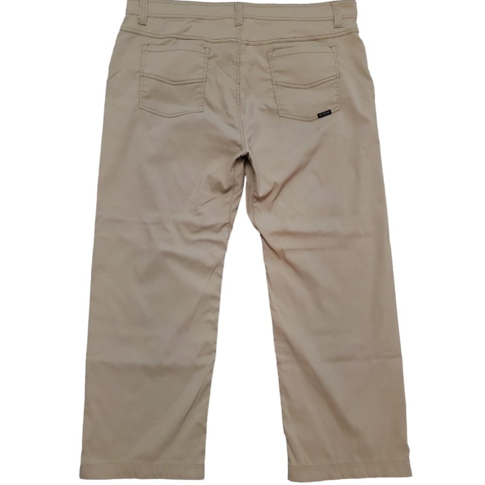 prAna Slim Fit 38x32 (Meas 38x27 11.5") Beige Outdoor Hiking *Hemmed* Pants A17 - Picture 2 of 9